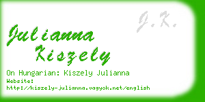 julianna kiszely business card